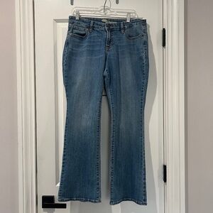 Old Navy Women's Dreamer 12 Petite Bootcut Blue Jeans